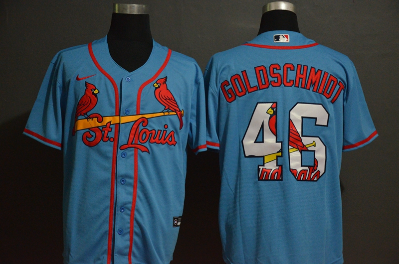 2020 Men St.Louis Cardinals #46 Goloschmiot Blue Nike Game MLB Jerseys